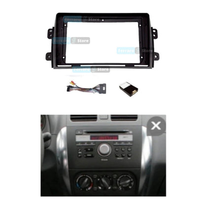 Kit Montaggio Autoradio 9"Pollici, Fiat Sedici, Suzuki SX4 (2005-2014) Mascherina, Cablaggio per Autoradio Android