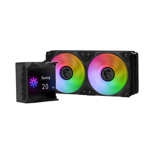 MSI MPG Coreliquid D240, Processore Kit di raffreddamento a liquido, Nero