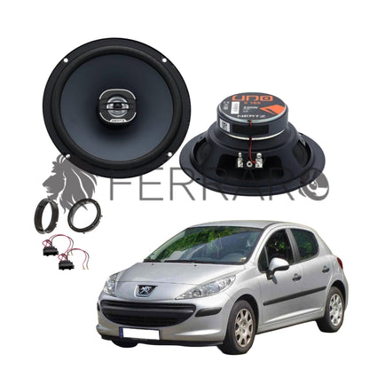 Hertz Kit 2 Casse | X 165 | Ant o Post | Peugeot 207 dal 2006>