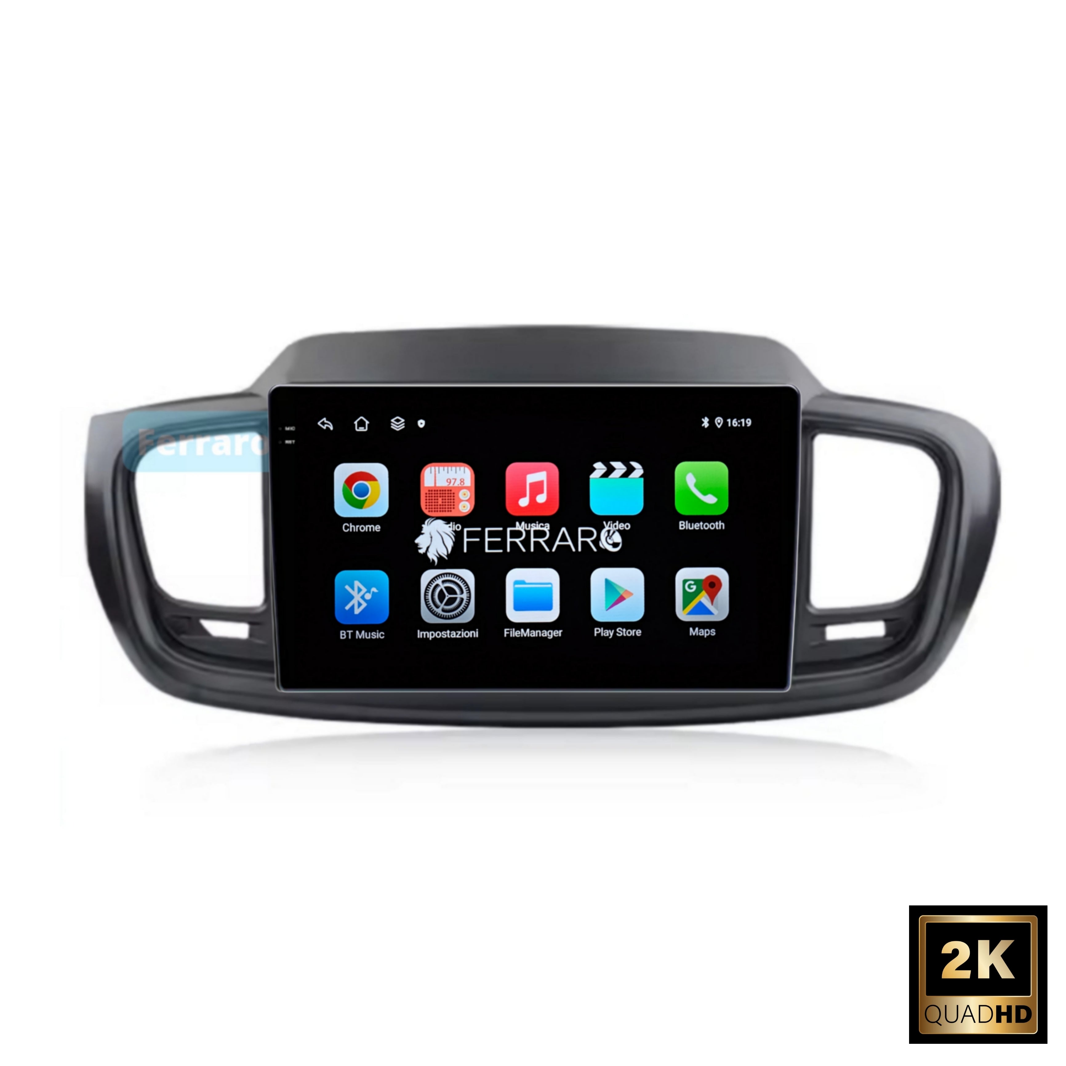 Autoradio per Kia Sorento 3 10.1" 2K | 2014-2017 | Android | Bluetooth | CarPlay | Android Auto | 4/64GB Ram