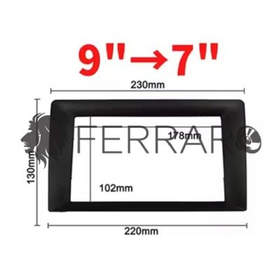 Riduttore Mascherina Autoradio | Universale | Da 9" Pollici a 7" Pollici