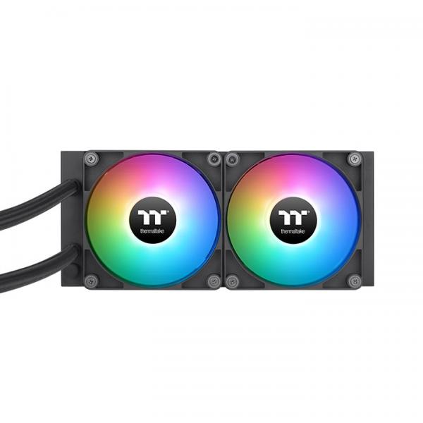 Thermaltake TT TH240 ARGB | Processore Raffreddatore di liquidi tutto in uno, 12 cm, Nero