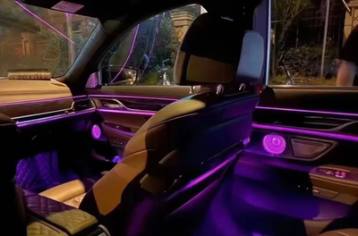 Ambient Light per BMW Serie 7, G11, G12 (2015-2023), 256 Colori RGB