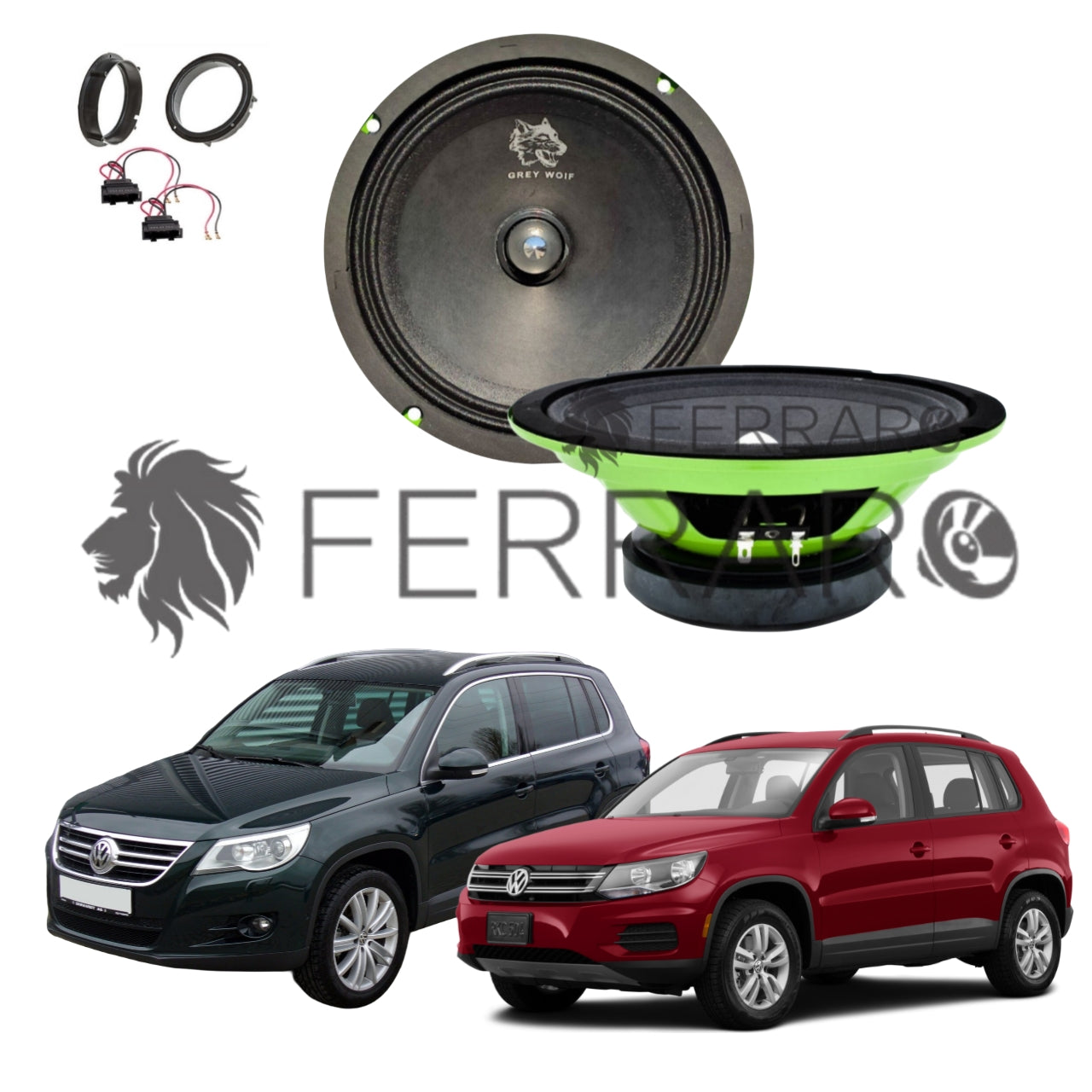 FerraroStore Kit 2 Altoparlanti | PV165.3 | Ant o Post | VW Tiguan