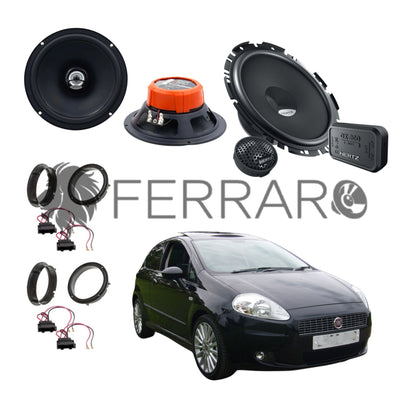 Hertz Kit 6 Altoparlanti, DCX 165.3, DSK 170.3, Ant/Post, per Fiat Grande Punto