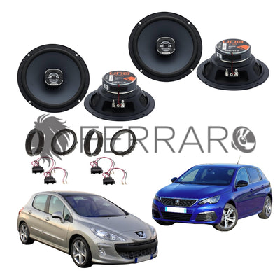 Hertz Kit 4 Casse | X 165 | Ant/Post | Peugeot 308 1ª/2ª (2007-2021)
