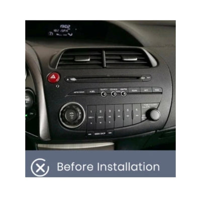 Kit Montaggio Autoradio 9"Pollici Honda Civic Hatchback (2006-2012) Mascherina, Cablaggio Autoradio Android