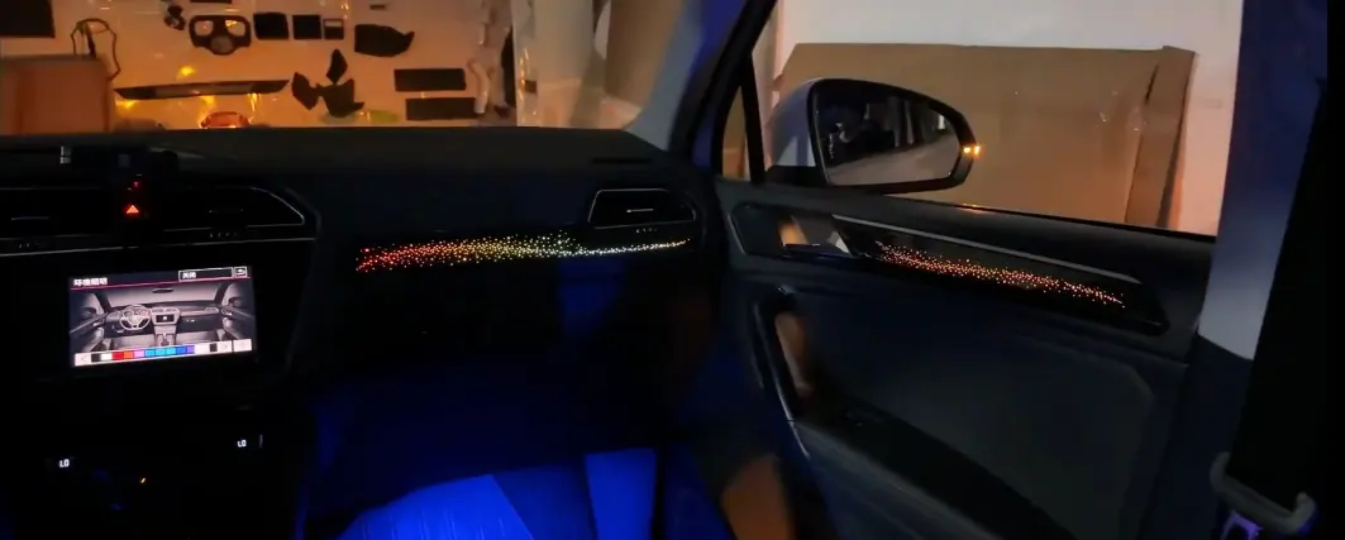Ambient Light per Volkswagen VW Tiguan (2017-2023), 256 Colori, APP