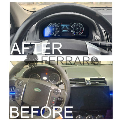 Virtual Cockpit 12.3" per Land Rover Freelander 2 (2006-2015), HD Ultra, CarPlay e Android Auto