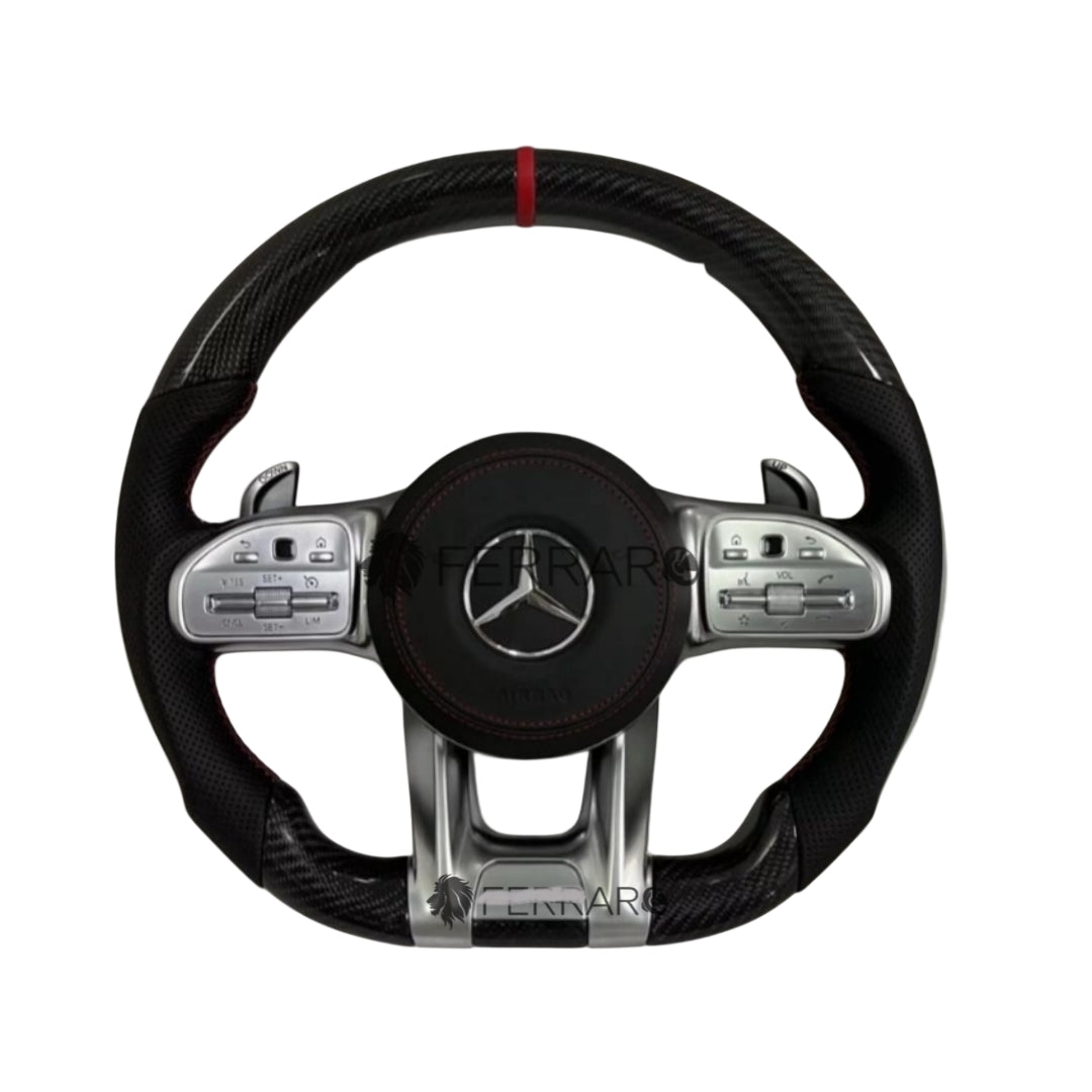 Volante per Mercedes, Carbonio Diagonale, Sport, Etichetta Rossa, Punzonatura, Galvanica, AMG