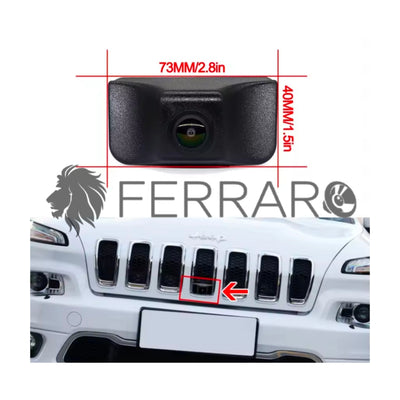 Telecamera Frontale per Jeep Renegade, Cherokee (2014-2021) | AHD, 1920x1080 | 170° Gradi