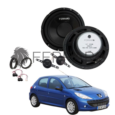 FerraroStore Kit 2 Altoparlanti | ASK-165.2 | Anteriori | Peugeot 206 dal 1998>