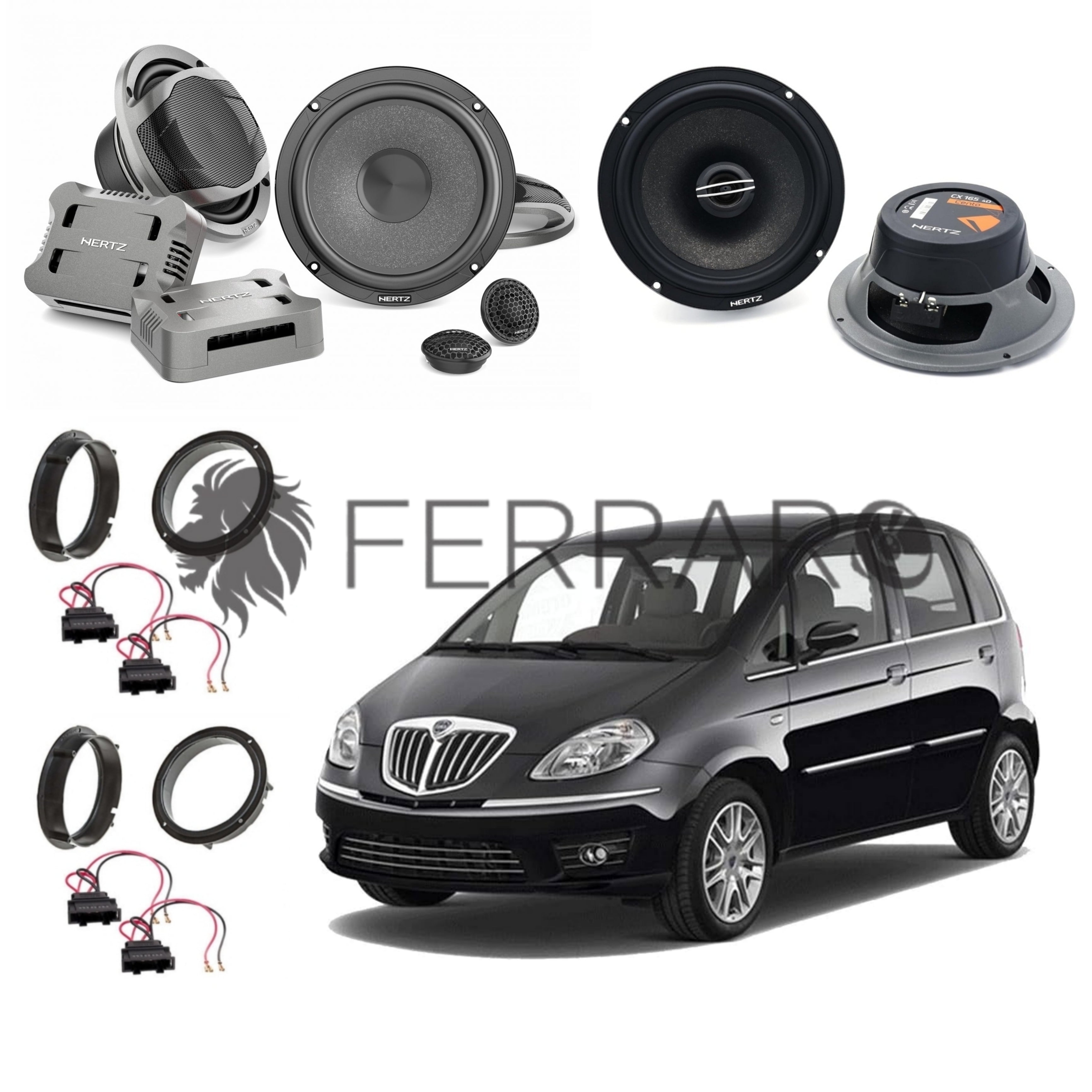 Hertz Kit 6 Casse | CK 165 | CX 165 | Ant/Post | Lancia Musa 2003-2011