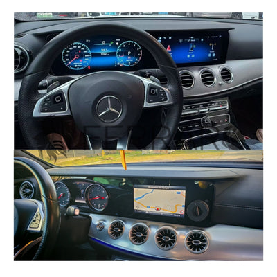 Autoradio per Mercedes Classe E W213, 12.3" + 12.3" (2016-2020) | Android, Bluetooth, CarPlay, Android Auto, 6/64GB Ram