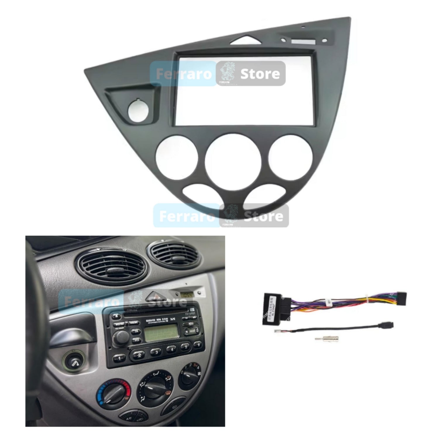 Mascherina rivestimento autoradio jeep compass (2016 >) - F&P CRASH SRL