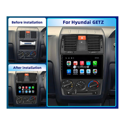 Autoradio per Hyundai Getz 9" | 2002-2009 | Android | Bluetooth | CarPlay | Android Auto | 2GB/4GB/6GB/8GB Ram