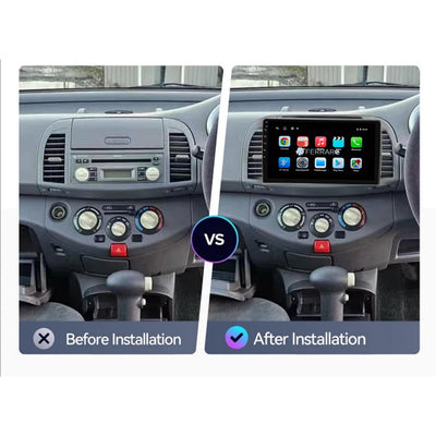 Autoradio per Nissan Micra 9" | 2002-2010 | Android | Bluetooth | CarPlay | Android Auto | 2GB/4GB/6GB/8GB Ram