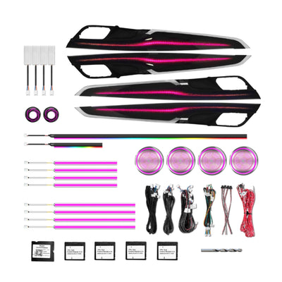 Ambient Light per BMW X5, X6 F15, F16, 256 Colori, APP