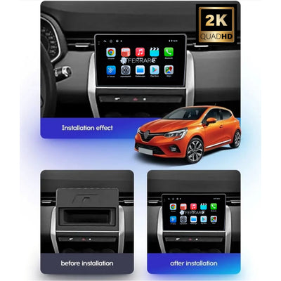Autoradio per Renault Clio 5ª Serie 9" 2K | 2019-2023 | Android | Bluetooth | CarPlay | Android Auto | 12/256GB Ram