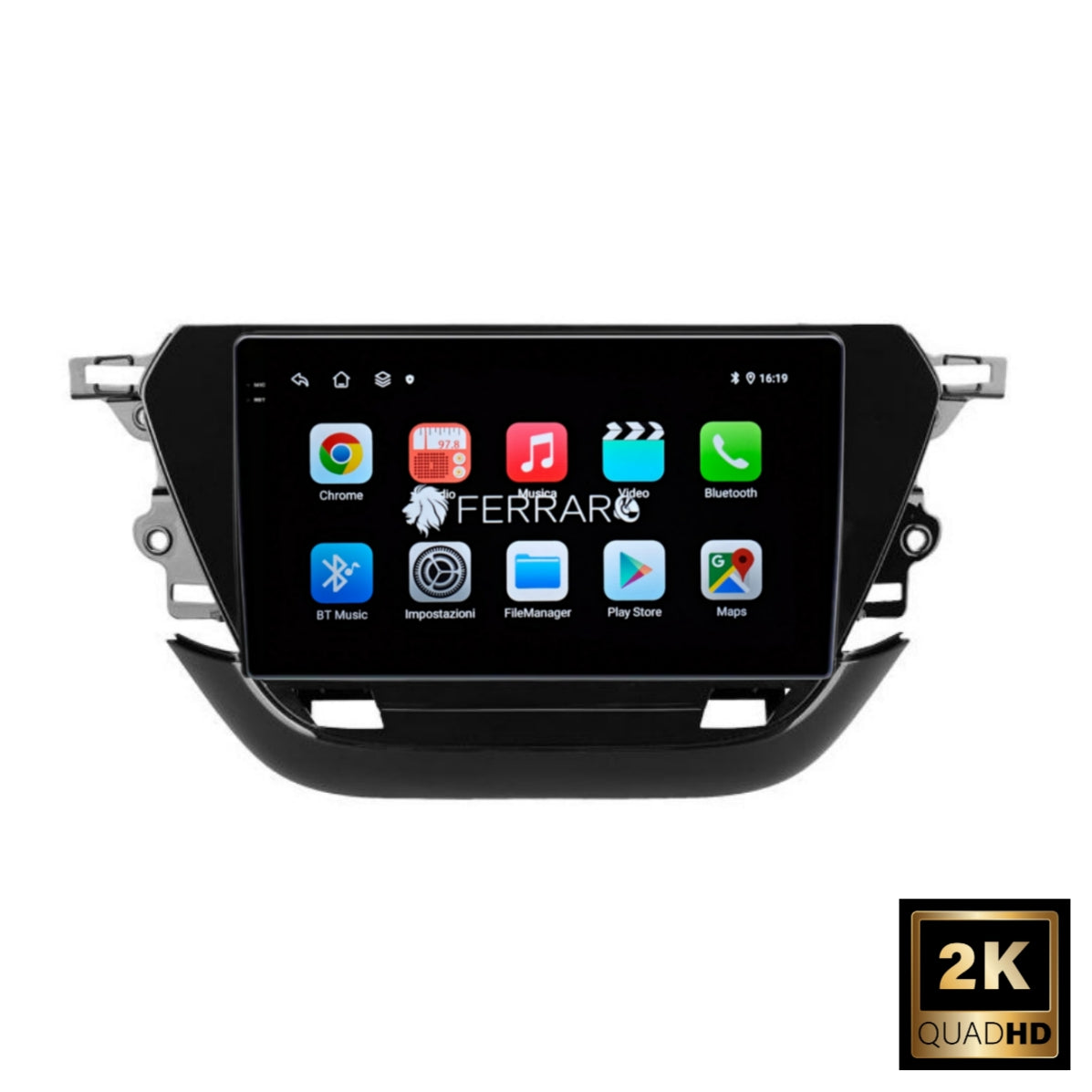 Autoradio per Opel Corsa F 9" 2K | 2020-2023 | Android | Bluetooth | CarPlay | Android Auto | 12/256GB Ram