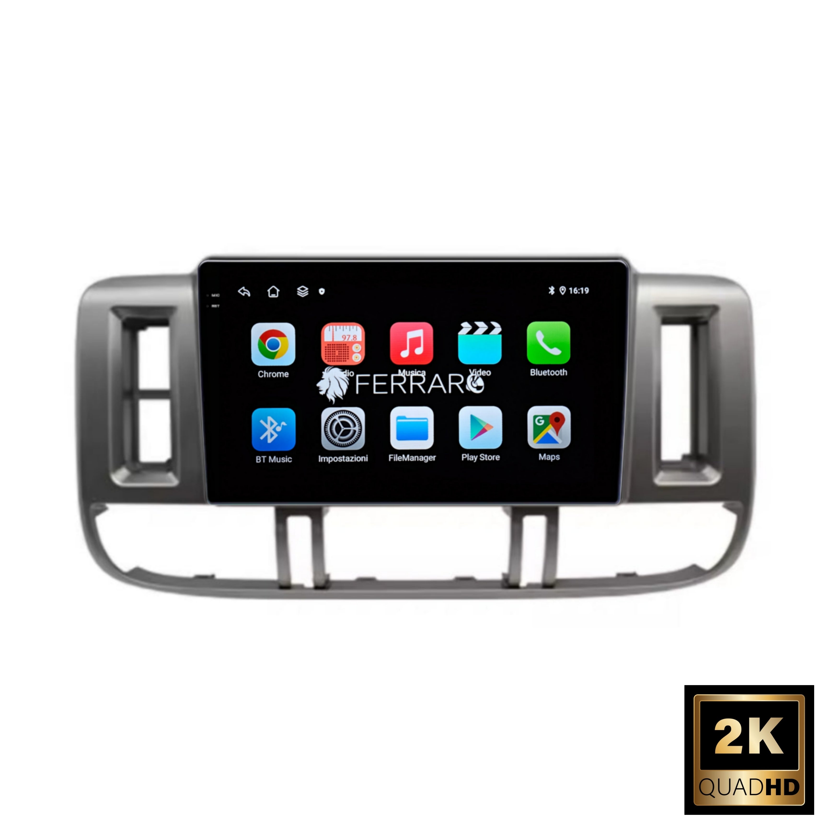 Autoradio per Nissan X-Trail T30 9" 2K | 2000-2004 | Android | Bluetooth | CarPlay | Android Auto | 12/256GB Ram
