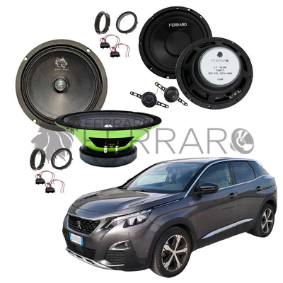 FerraroStore Kit 6 Altoparlanti | PV165.3 | ASK-165.2 | Ant/Post | Peugeot 3008 2ª (2016-2024)