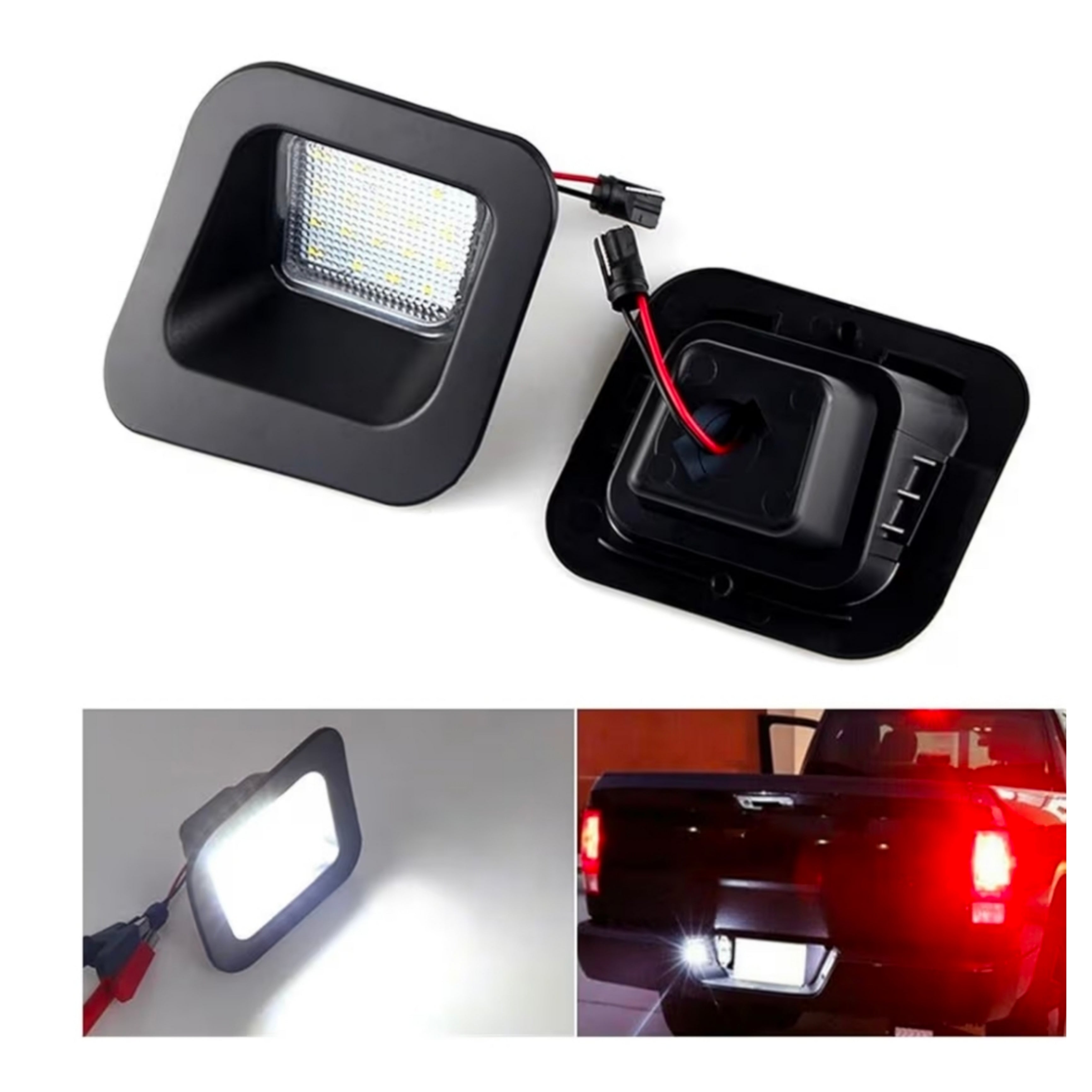 Set Luci Targa a Led per Dodge RAM 1500, 2500, 3500 (2003-2018), Plug and Play