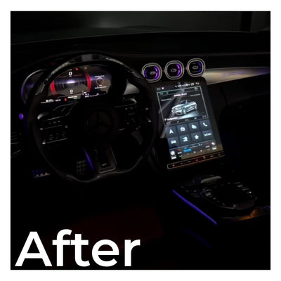 Autoradio per Mercedes Classe C W205, GLC X253, 12.1" | 2015-2022 | Android | Bluetooth | CarPlay | Android Auto | 8/128GB Ram