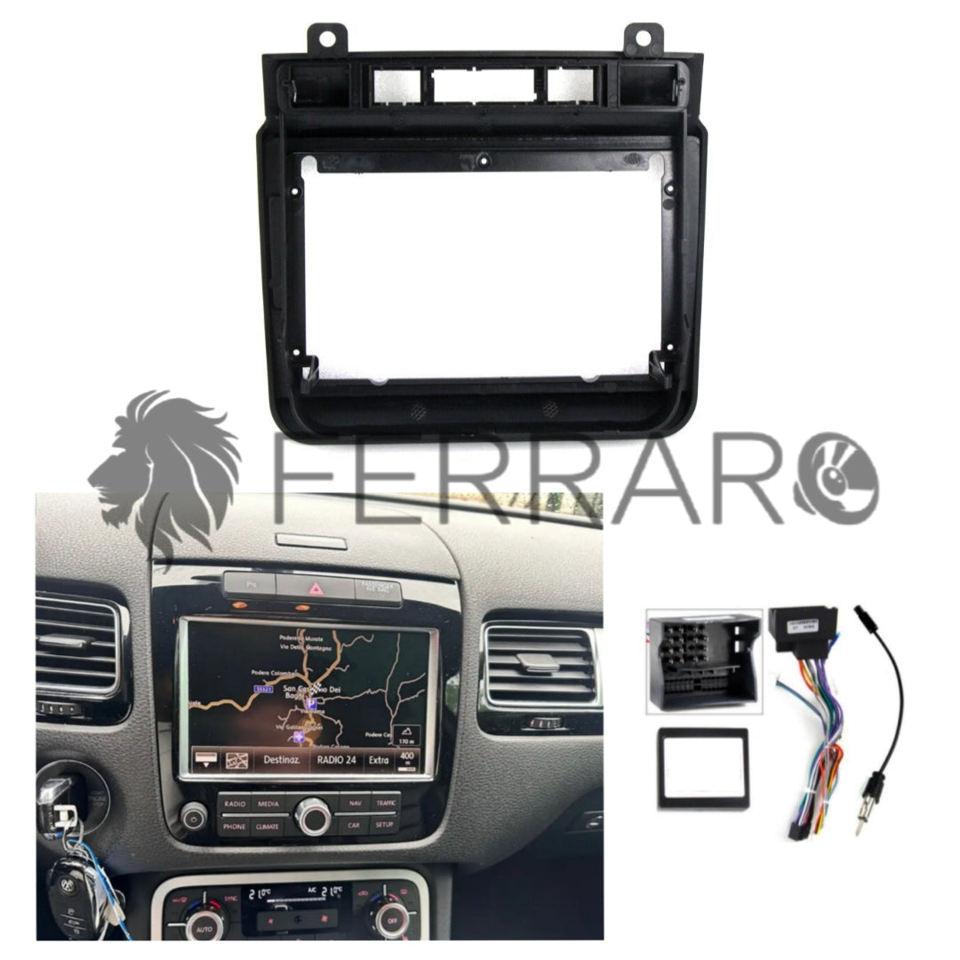 Kit Montaggio Autoradio 9"Pollici Volkswagen Touareg 7P (2010-2018) Mascherina, Cablaggio Autoradio Android