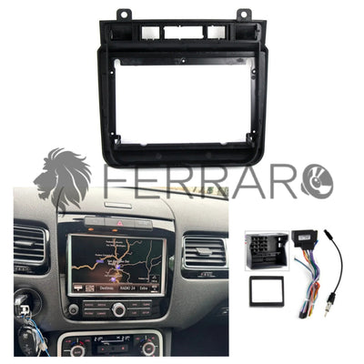 Kit Montaggio Autoradio 9"Pollici Volkswagen Touareg 7P (2010-2018) Mascherina, Cablaggio Autoradio Android