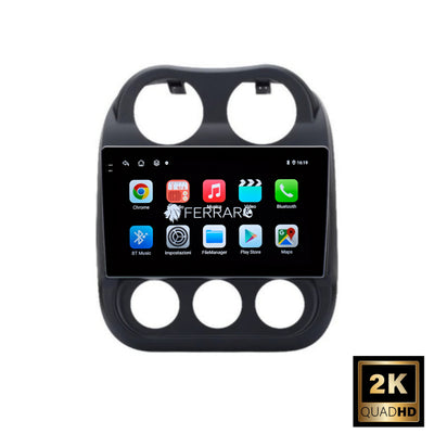 Autoradio per Jeep Compass Patriot 9" 2K | 2011-2017 | Android | Bluetooth | CarPlay | Android Auto | 12/256GB Ram