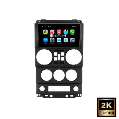 Autoradio per Jeep Wrangler Unlimited 3 JK 9" 2K | 2007-2010 | Android | Bluetooth | CarPlay | Android Auto | 12/256GB Ram