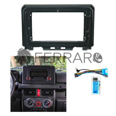 Kit Montaggio Autoradio 9"Pollici Suzuki Jimny (2018-2026), Mascherina, Cablaggio per Autoradio Android