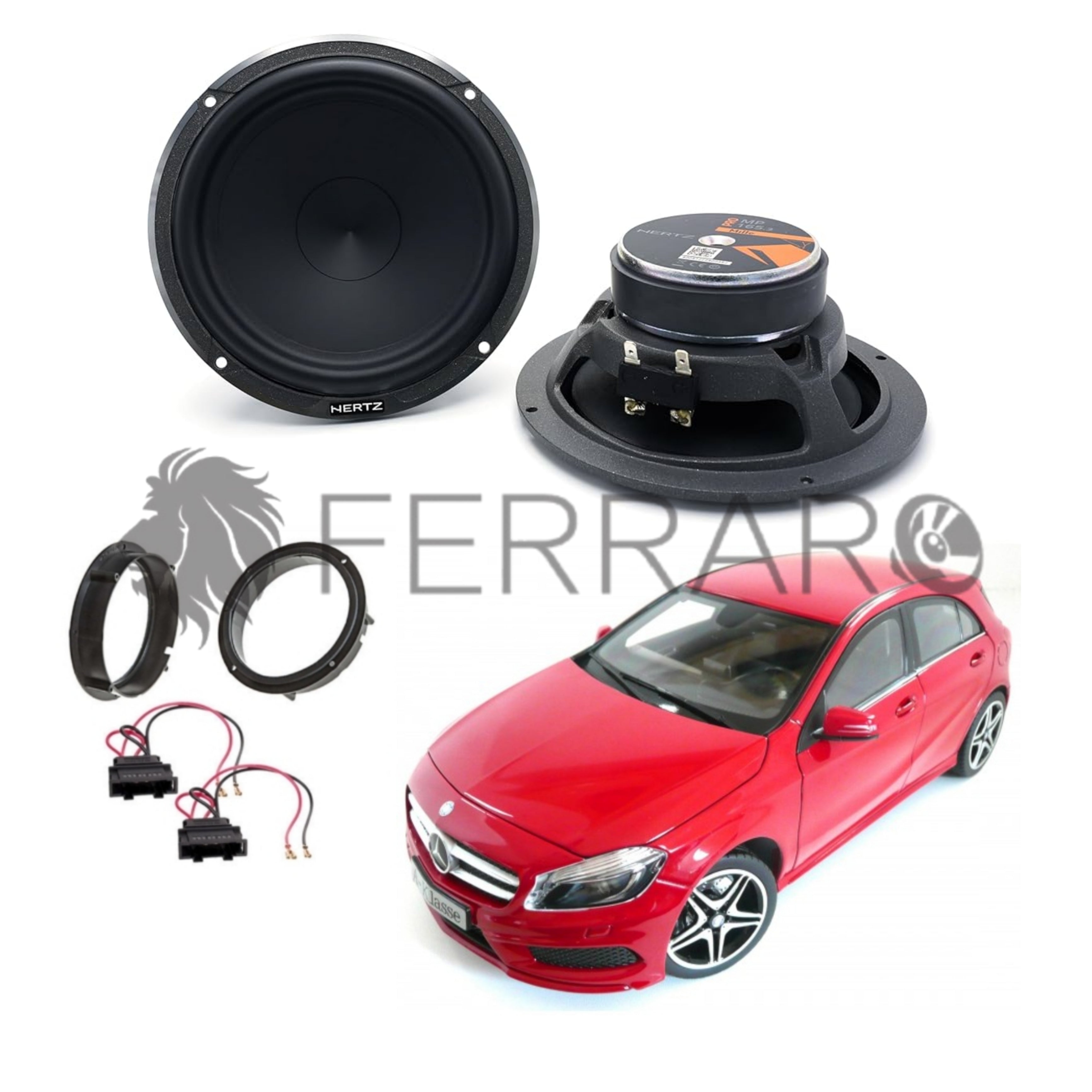 Hertz Kit 2 Casse | MP 165.3 | Ant o Post | Mercedes Classe A W176