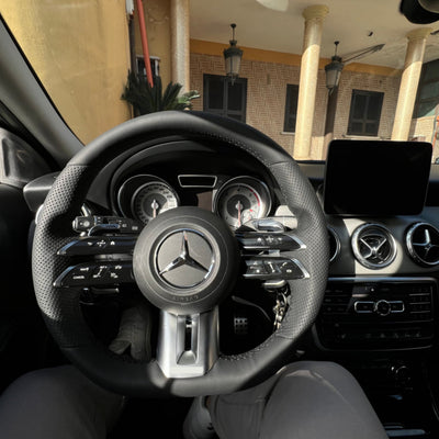 Volante per Mercedes, Nera, Linea Nera, Perforazione, AMG