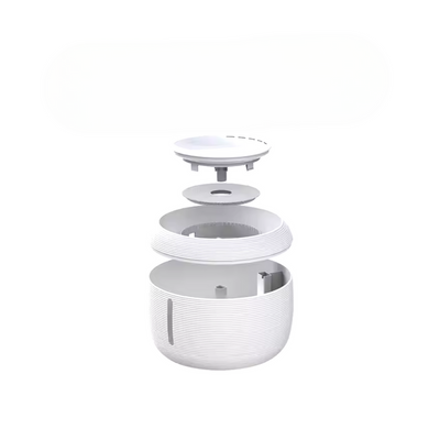 Sunny Bowl Water | Fontanella in Abs , Ultra Silenziosa, Multi-Filtro, Smontabile e Lavabile