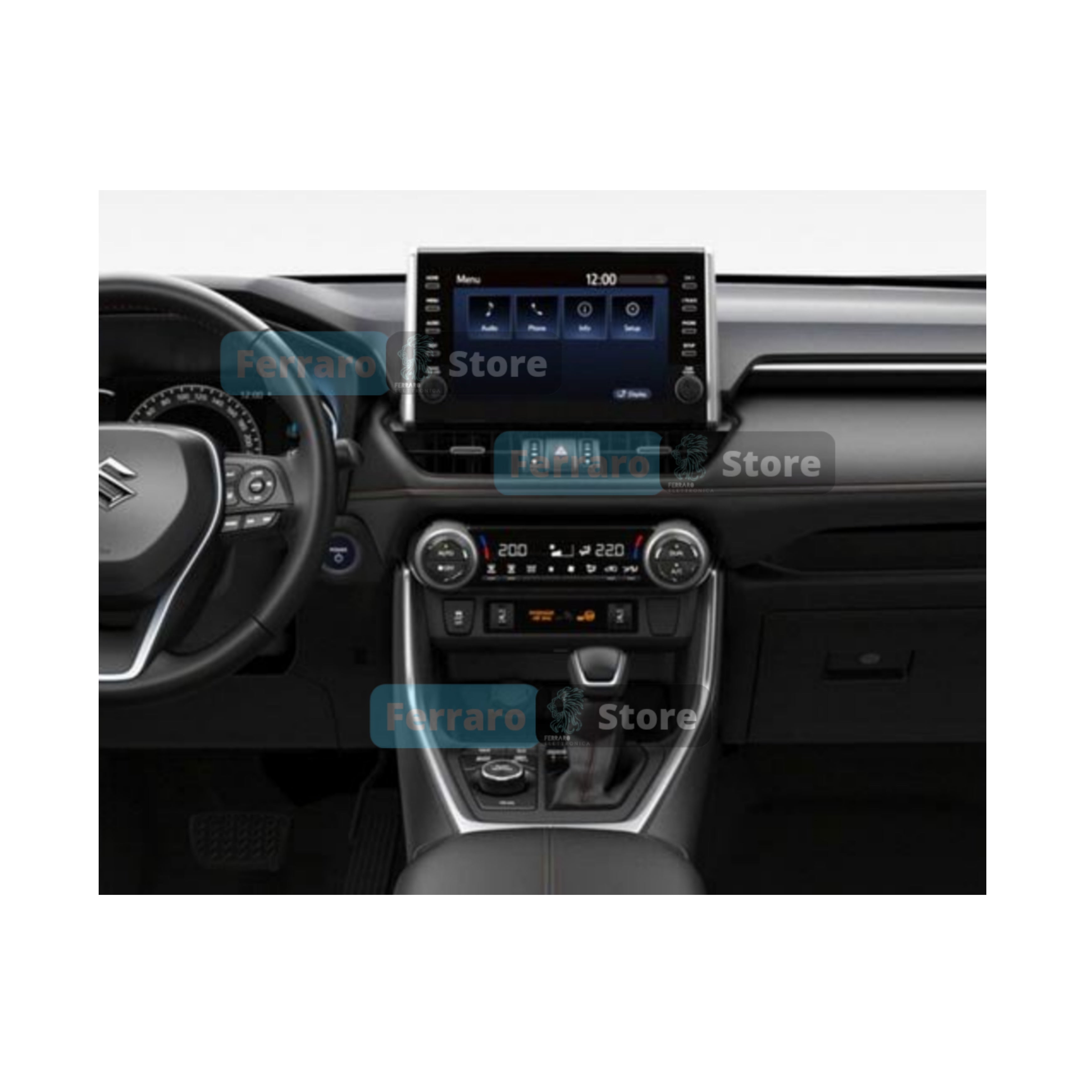 Kit Montaggio Autoradio 10.1"Pollici Toyota RAV4 (2019-2025) Mascherina, Cablaggio Autoradio Android