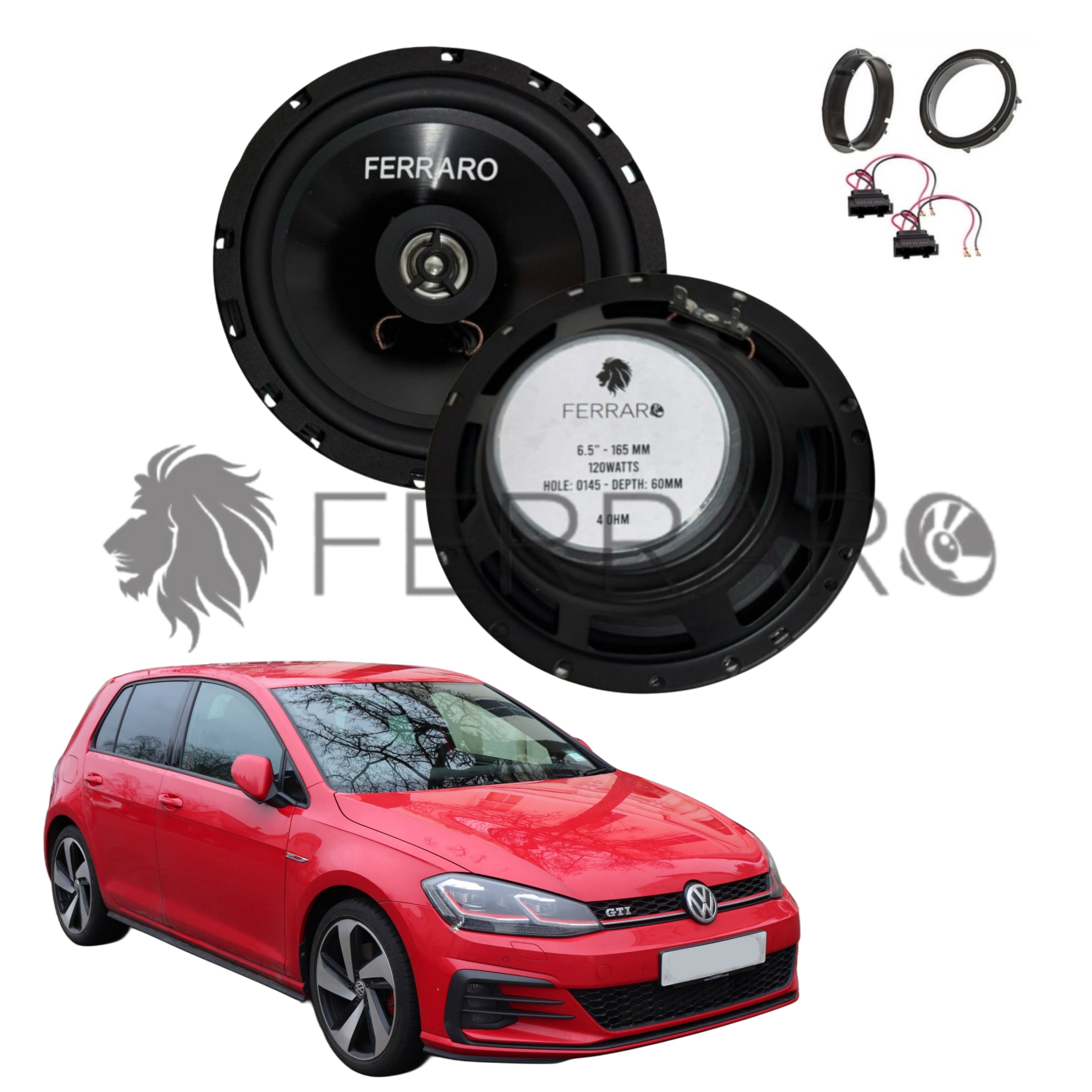 FerraroStore Kit 2 Altoparlanti | ASC-652PC | Ant o Post | VW Golf 7ª Serie dal 2013>
