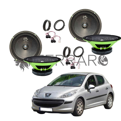 FerraroStore Kit 4 Altoparlanti | PV165.3 | Ant/Post | Peugeot 207 dal 2006>