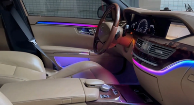 Ambient Light per Mercedes Classe S W221 (2005-2013), 64 Colori RGB