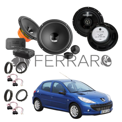 Hertz Kit 6 Casse | DSK 165.3 | ASC-552PC | Ant/Post | Peugeot 206 dal 1998>