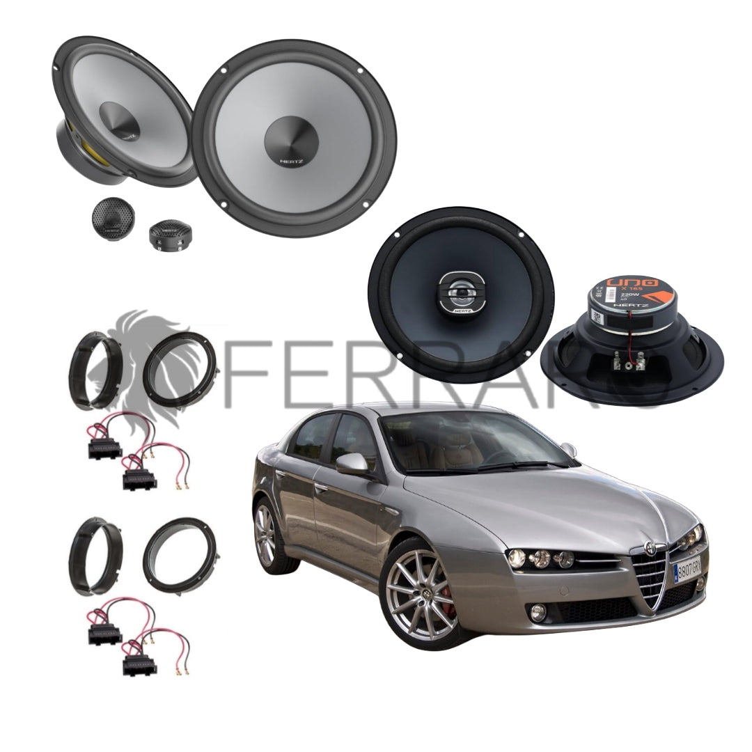 Hertz Kit 6 Casse | K 165 | X 165 |  Ant/Post | Alfaromeo 159