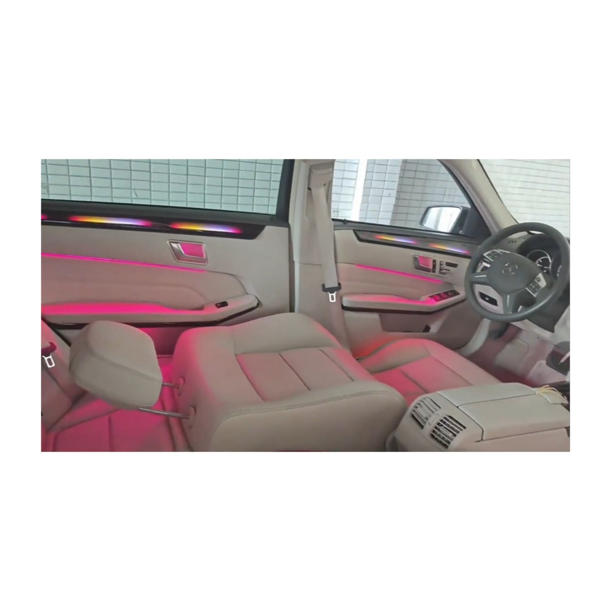 Ambient Light per Mercedes Classe E W212 (2009-2016), 64 Colori RGB