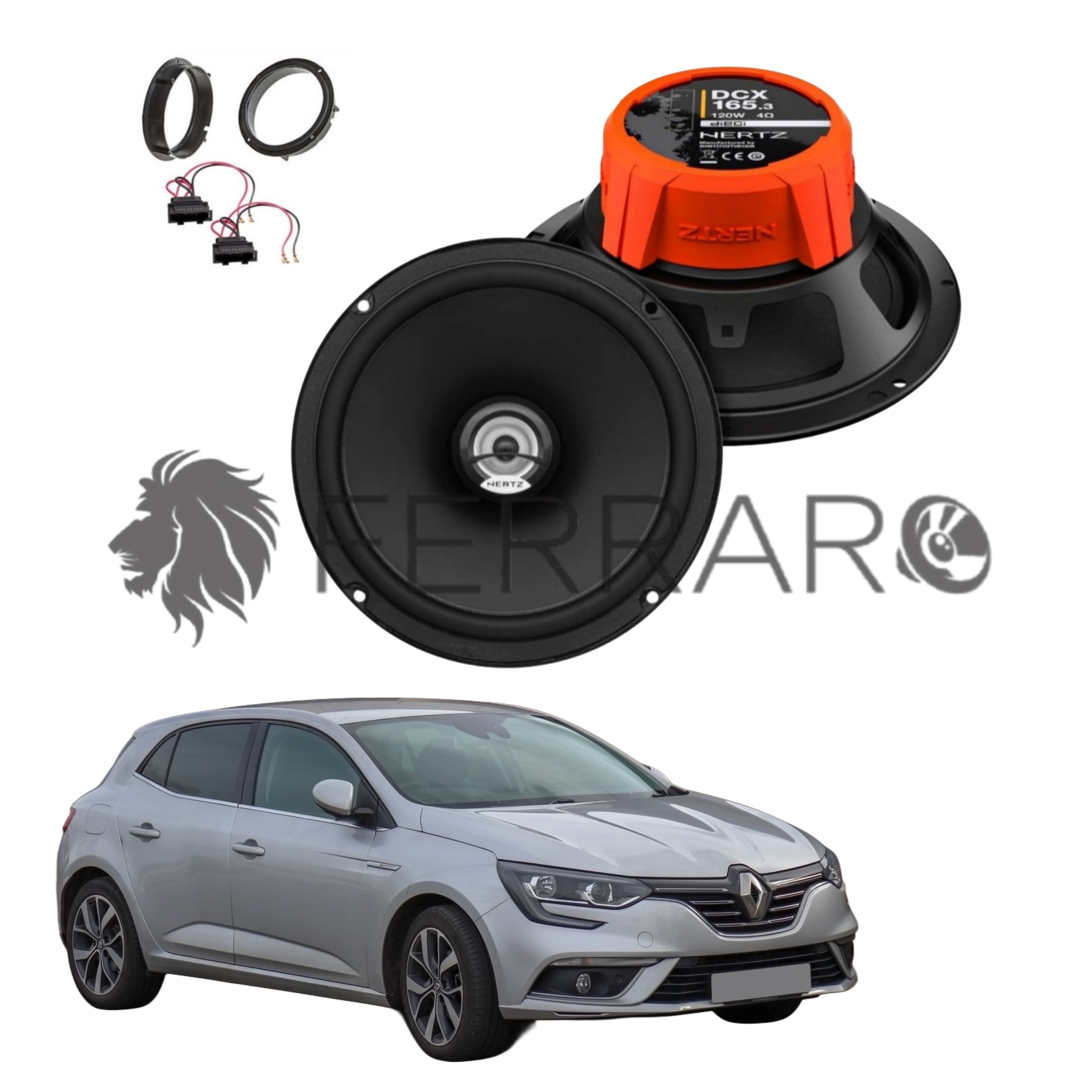 Hertz Kit 2 Casse | DCX 165.3 | Ant o Post | Renault Megane IV | 4ª Serie  (2017 in Poi)