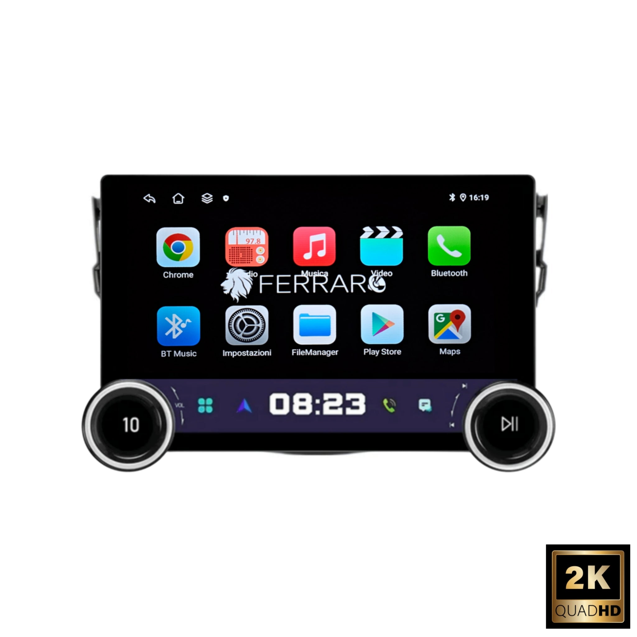 Autoradio per Toyota RAV4 11.8" 2K | 2007-2011 | Android | Bluetooth | CarPlay | Android Auto | 4/64GB Ram