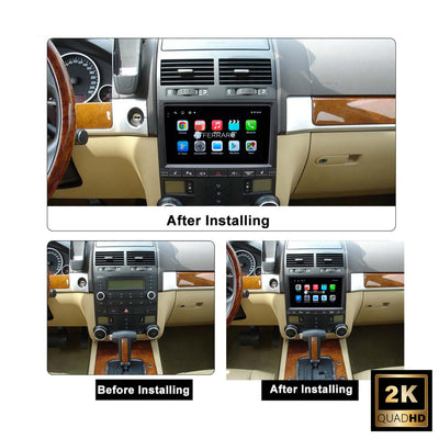 Autoradio per Volkswagen Touareg 9" 2K | 2002-2010 | Android | Bluetooth | CarPlay | Android Auto | 12/256GB Ram