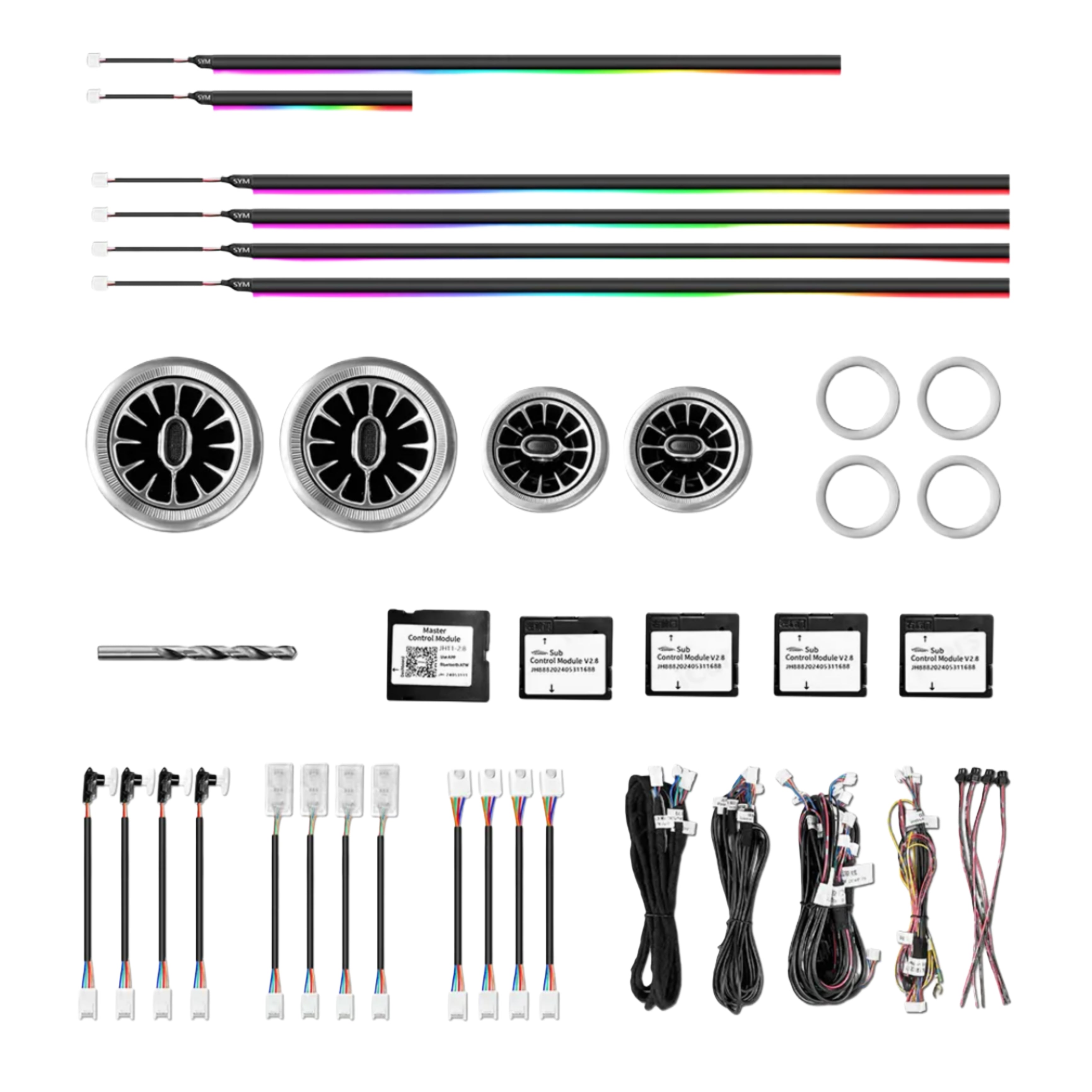 Ambient Light per BMW Mini Cooper R56/R57 (2006-2013), 256 Colori RGB
