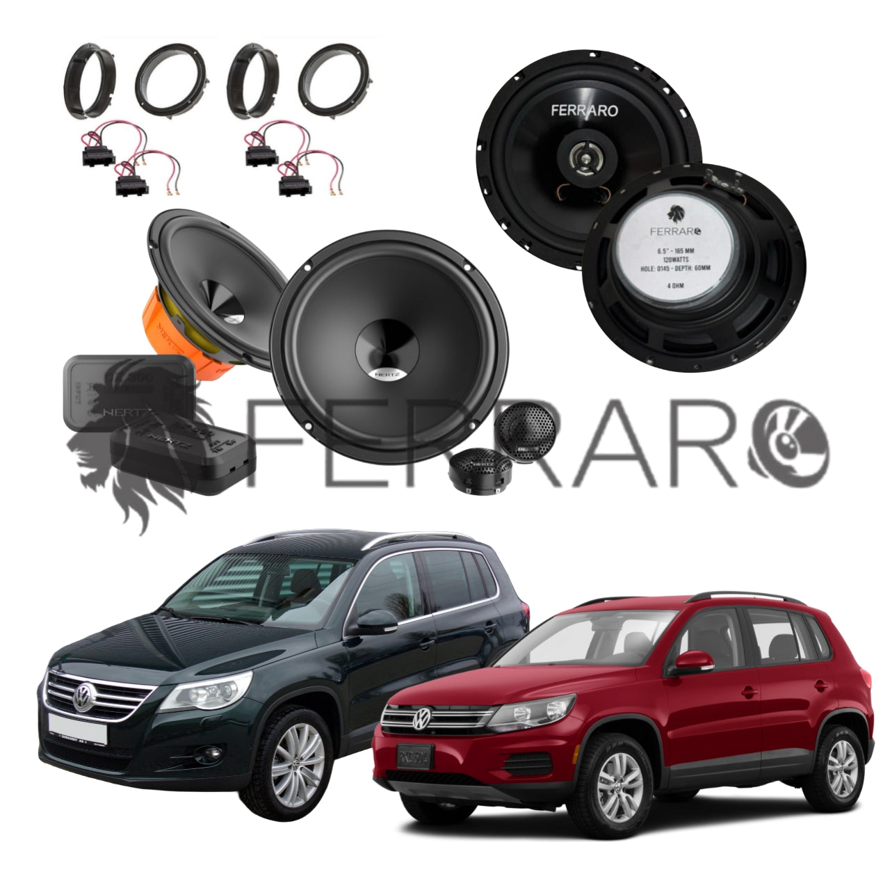 Hertz Kit 6 Casse | DSK 165.3 | ASC-552PC | Ant/Post | VW Tiguan