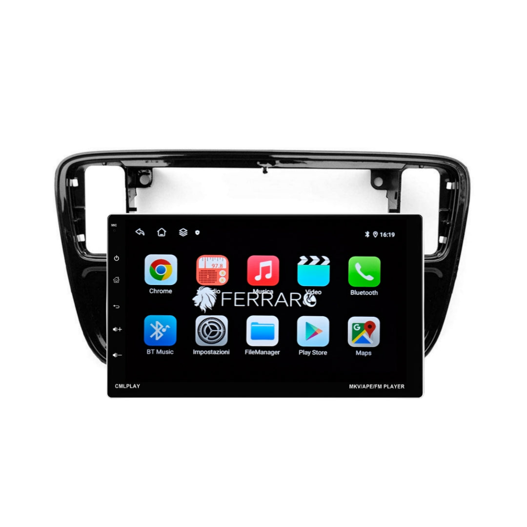 Autoradio per Volkswagen UP 1Din 9" | 2011-2024 | Android | Bluetooth | Estraibile | CarPlay | Android Auto | 2/32GB Ram