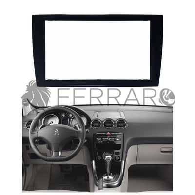 Car Radio Panel, 2DIN, Peugeot 308 from 2007